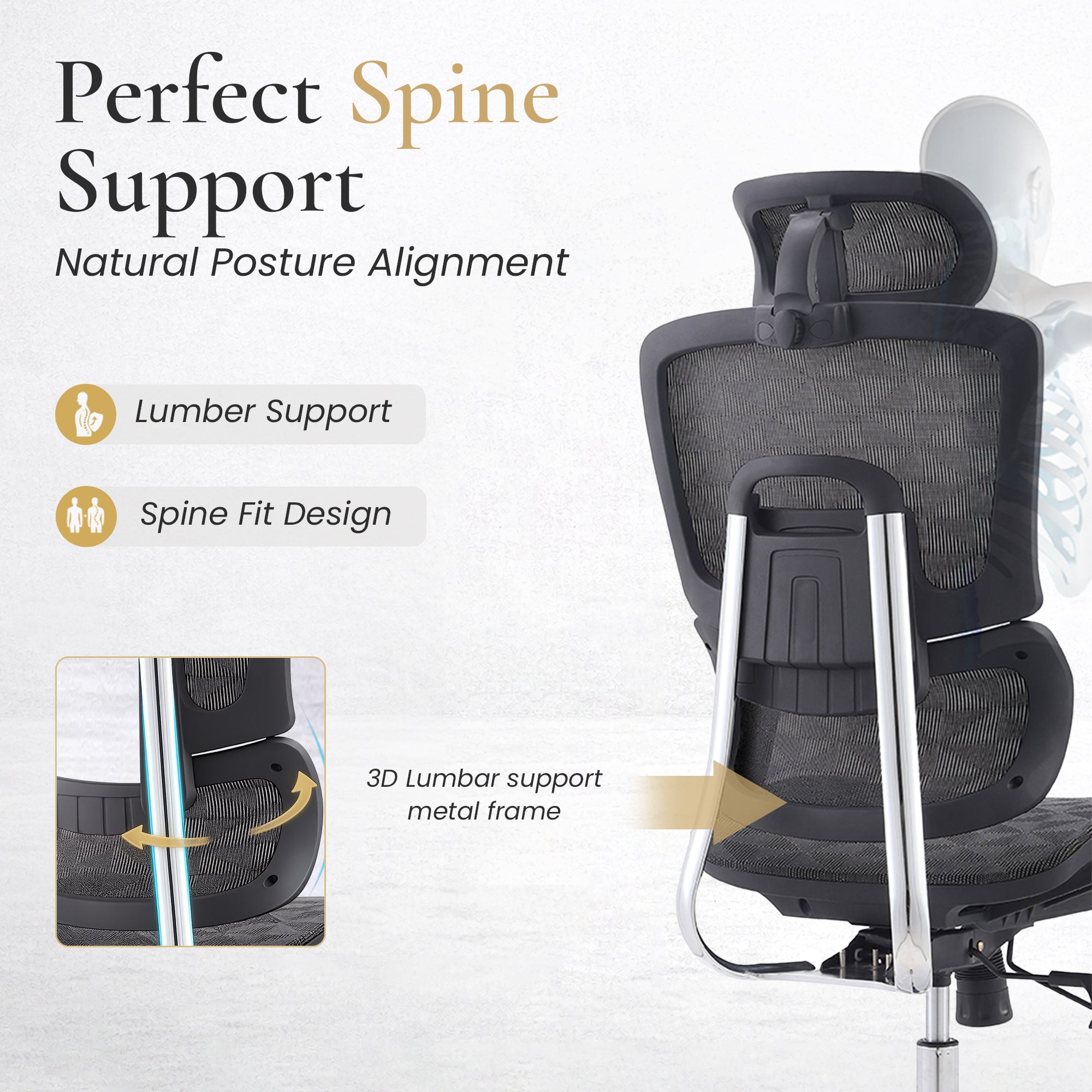 LornePro™ Ergonomische Bureaustoel