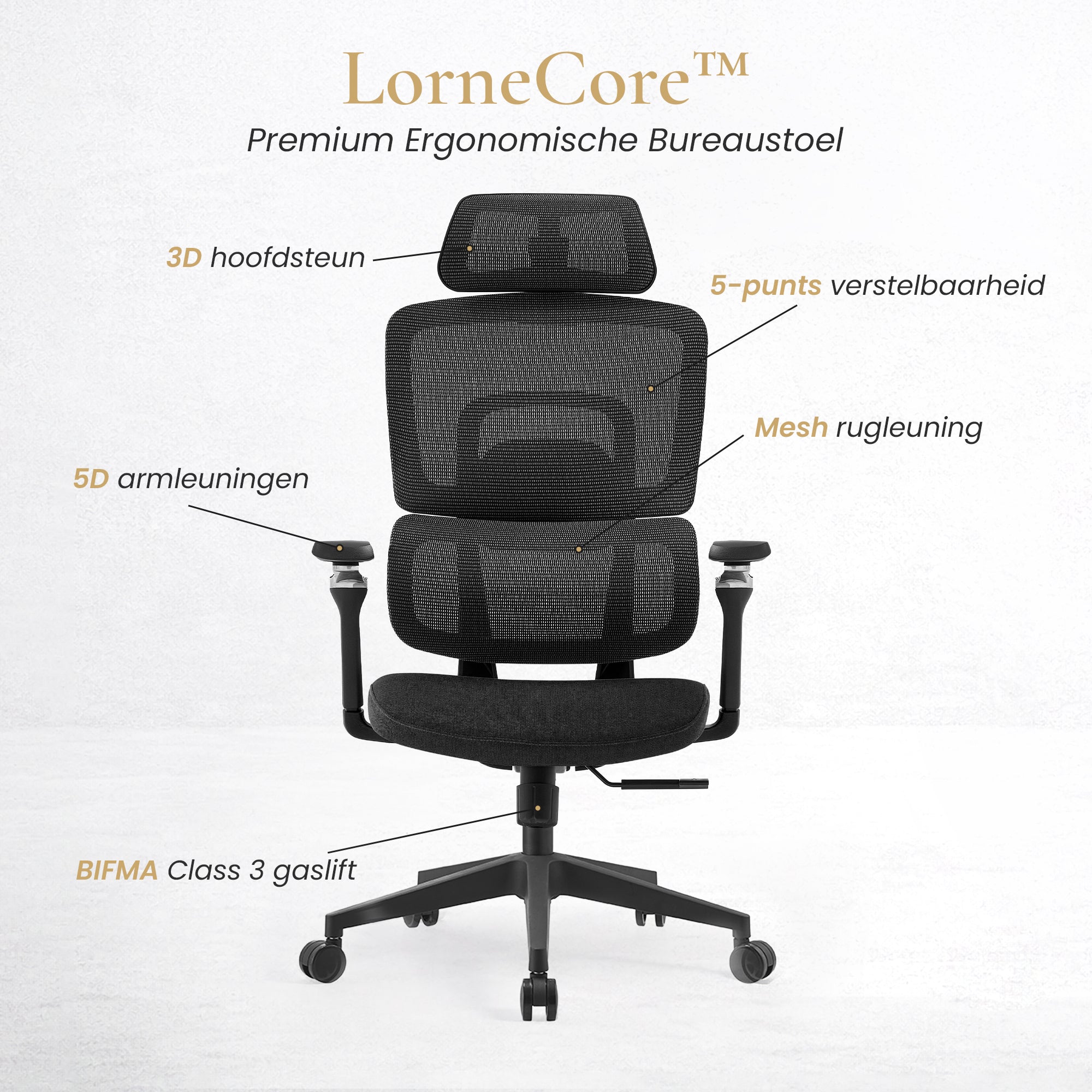 LorneCore™ Ergonomische Bureaustoel